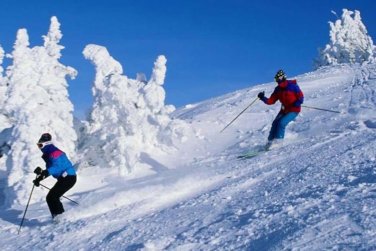 Skiing in Manali   